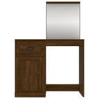 vidaXL Schminktisch mit Spiegel Braun Eichen-Optik 90x50x132,5 cm
