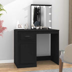 vidaXL Schminktisch mit LED Weiß 90x50x132,5 cm Holzwerkstoff