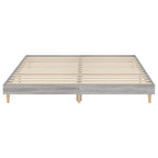 vidaXL Bettgestell Grau Sonoma 200x200 cm Holzwerkstoff