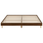 vidaXL Bettgestell ohne Matratze Braun Eiche 160x200 cm Holzwerkstoff