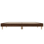vidaXL Bettgestell Braun Eichen-Optik 135x190 cm Holzwerkstoff