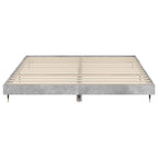 vidaXL Bettgestell Betongrau 200x200 cm Holzwerkstoff