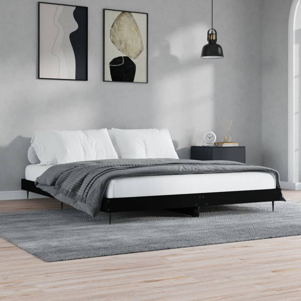 vidaXL Bettgestell ohne Matratze Weiß 180x200 cm Holzwerkstoff