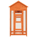 vidaXL Voliere Braun 91,5x53x170 cm Massivholz Kiefer