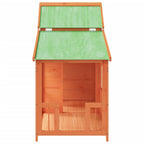 vidaXL Hundehütte Braun 143x60,5x109 cm Massivholz Kiefer