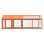 vidaXL Freilaufgehege Braun 200x112,5x74 cm Massivholz Kiefer
