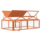 vidaXL Freilaufgehege Braun 200x112,5x74 cm Massivholz Kiefer