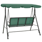 vidaXL Hollywoodschaukel Grün 170 cm Textilene und Stahl