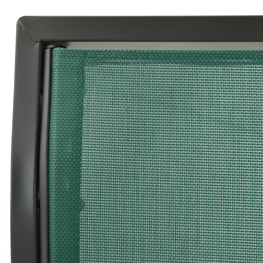 vidaXL Hollywoodschaukel Grün 170 cm Textilene und Stahl