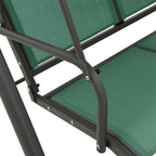 vidaXL Hollywoodschaukel Grün 170 cm Textilene und Stahl