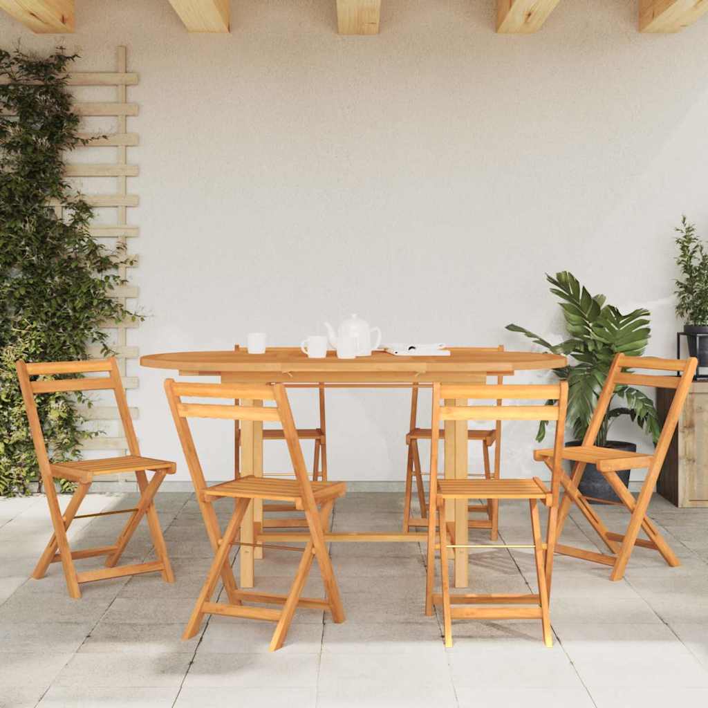 vidaXL Gartentisch Ausziehbar 110-160x80x75 cm Massivholz Teak