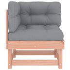 vidaXL Ecksofa mit Kissen Massivholz Douglasie