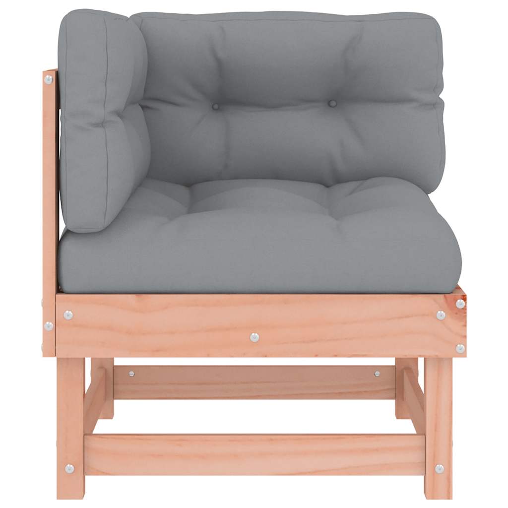 vidaXL Ecksofa mit Kissen Massivholz Douglasie