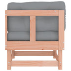vidaXL Ecksofa mit Kissen Massivholz Douglasie