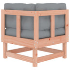 vidaXL Ecksofa mit Kissen Massivholz Douglasie
