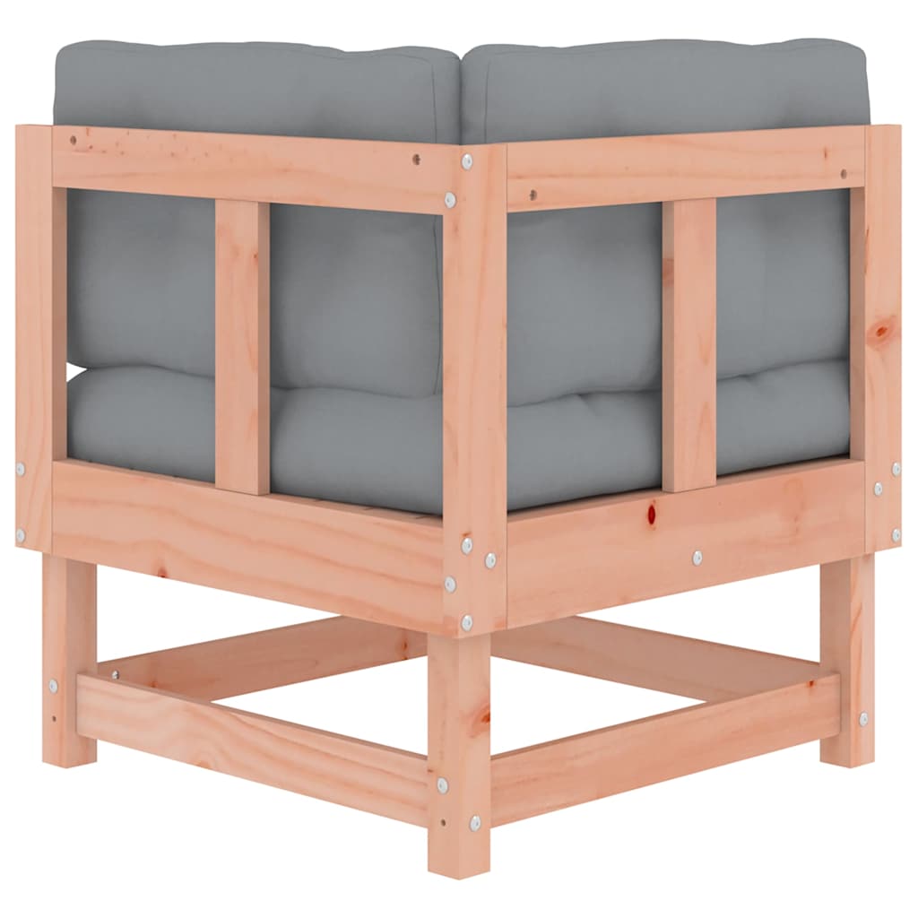 vidaXL Ecksofa mit Kissen Massivholz Douglasie