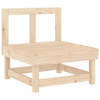vidaXL Mittelsofa mit Kissen Massivholz Kiefer
