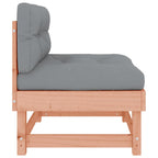vidaXL Mittelsofa mit Kissen Massivholz Douglasie