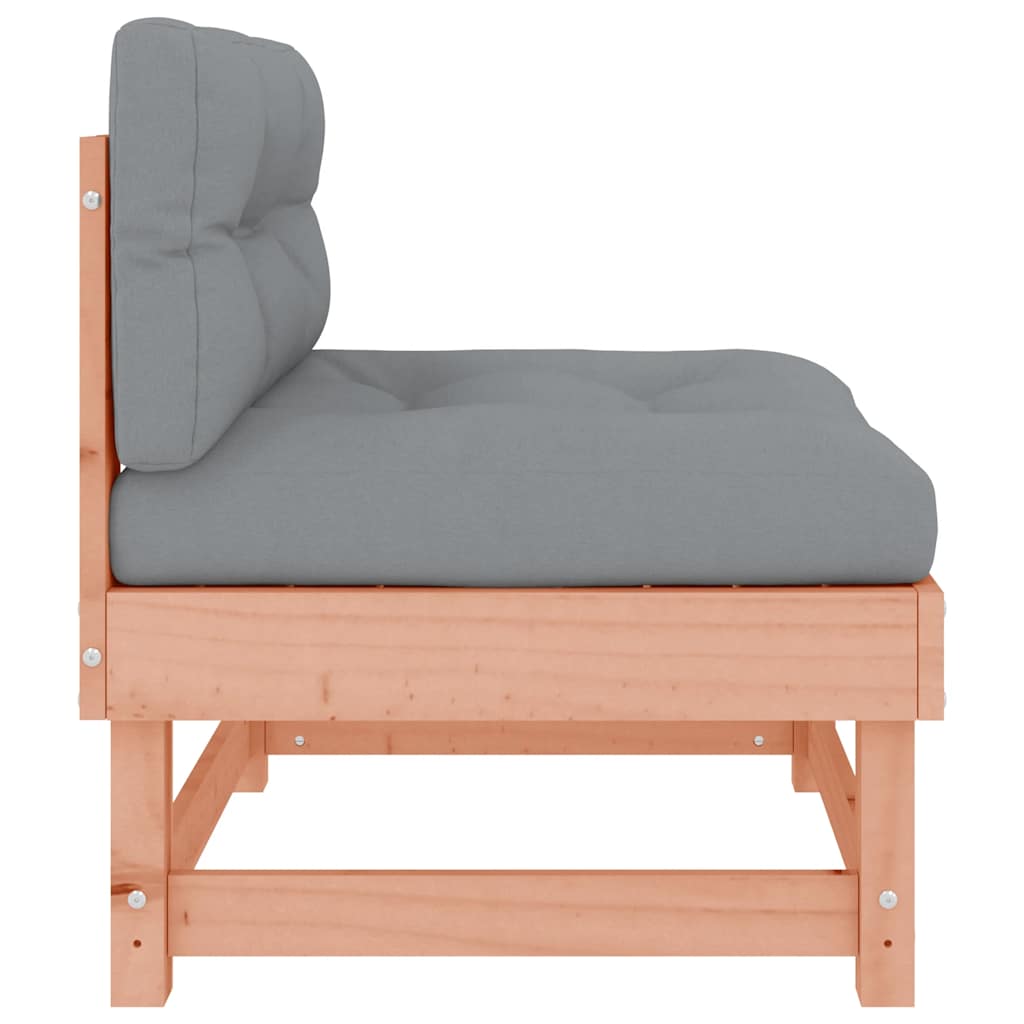 vidaXL Mittelsofa mit Kissen Massivholz Douglasie