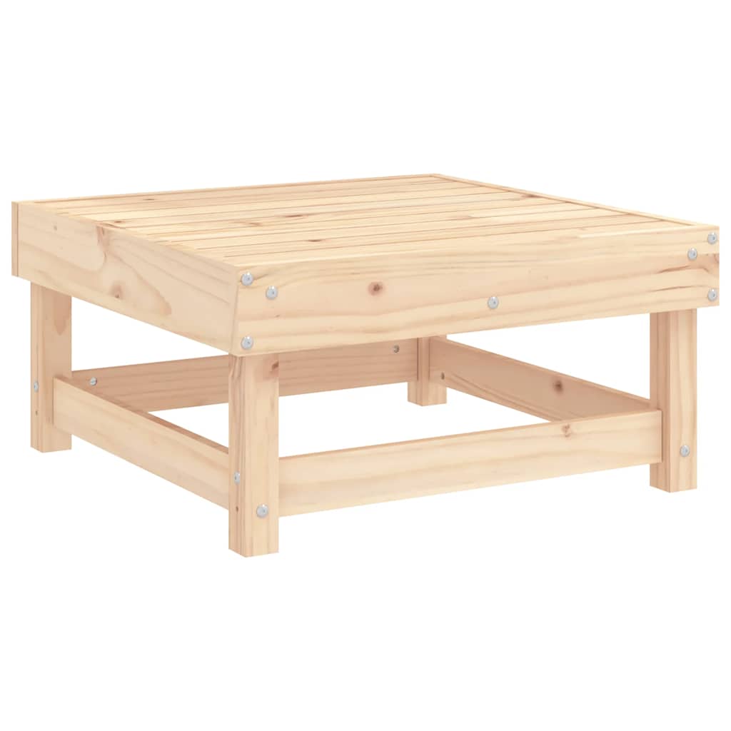 vidaXL Gartenhocker mit Kissen Massivholz Kiefer