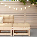 vidaXL Gartenhocker mit Kissen Massivholz Kiefer