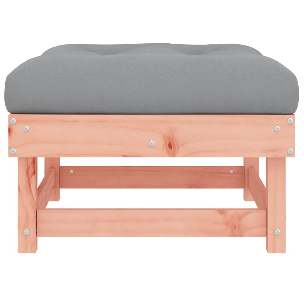 vidaXL Gartenhocker mit Kissen Massivholz Douglasie