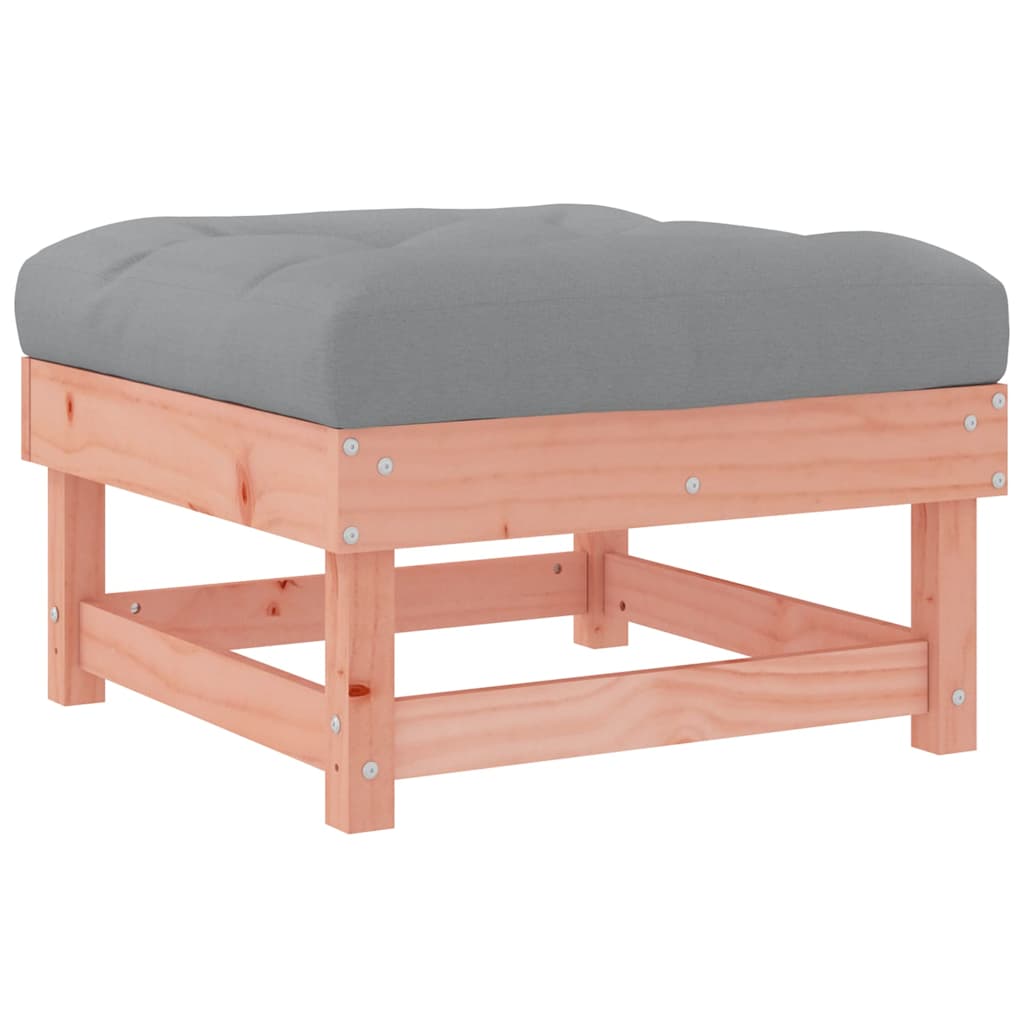 vidaXL Gartenhocker mit Kissen Massivholz Douglasie