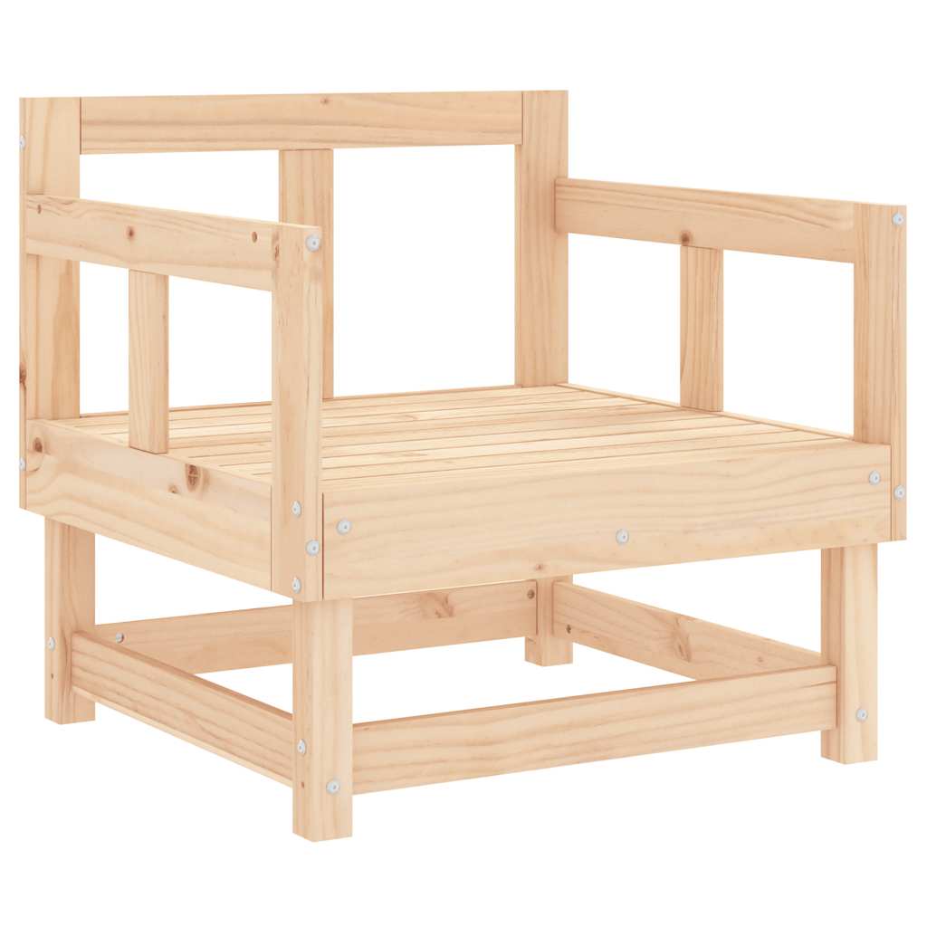 vidaXL Gartenstühle mit Kissen 2 Stk. Massivholz Kiefer