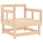 vidaXL Gartenstühle mit Kissen 2 Stk. Massivholz Kiefer