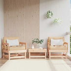 vidaXL Gartenstühle mit Kissen 2 Stk. Massivholz Kiefer