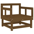 vidaXL Gartenstühle mit Kissen 2 Stk. Honigbraun Massivholz Kiefer