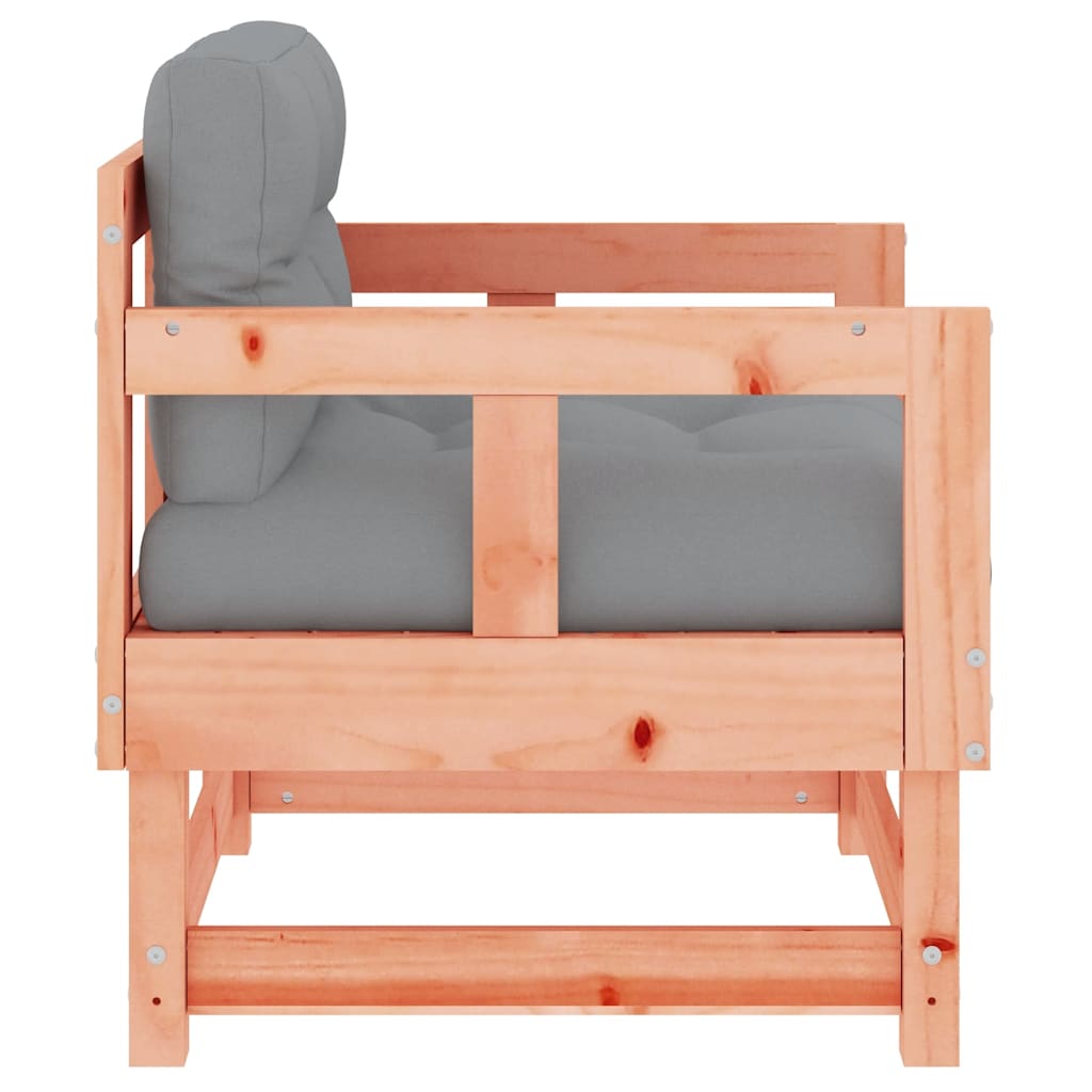 vidaXL Gartenstühle mit Kissen 2 Stk. Massivholz Douglasie