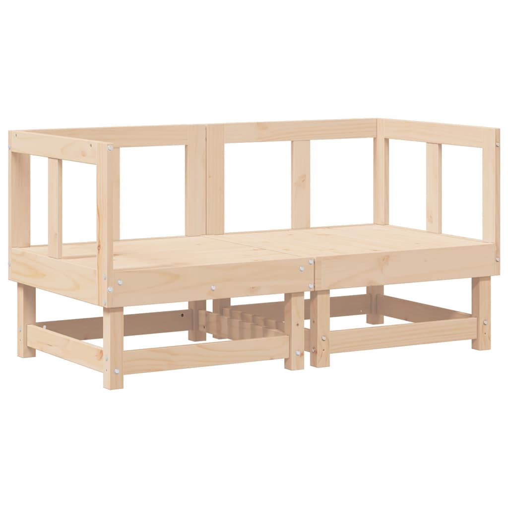 vidaXL Ecksofas mit Kissen 2 Stk. Massivholz Kiefer