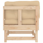 vidaXL Ecksofas mit Kissen 2 Stk. Massivholz Kiefer