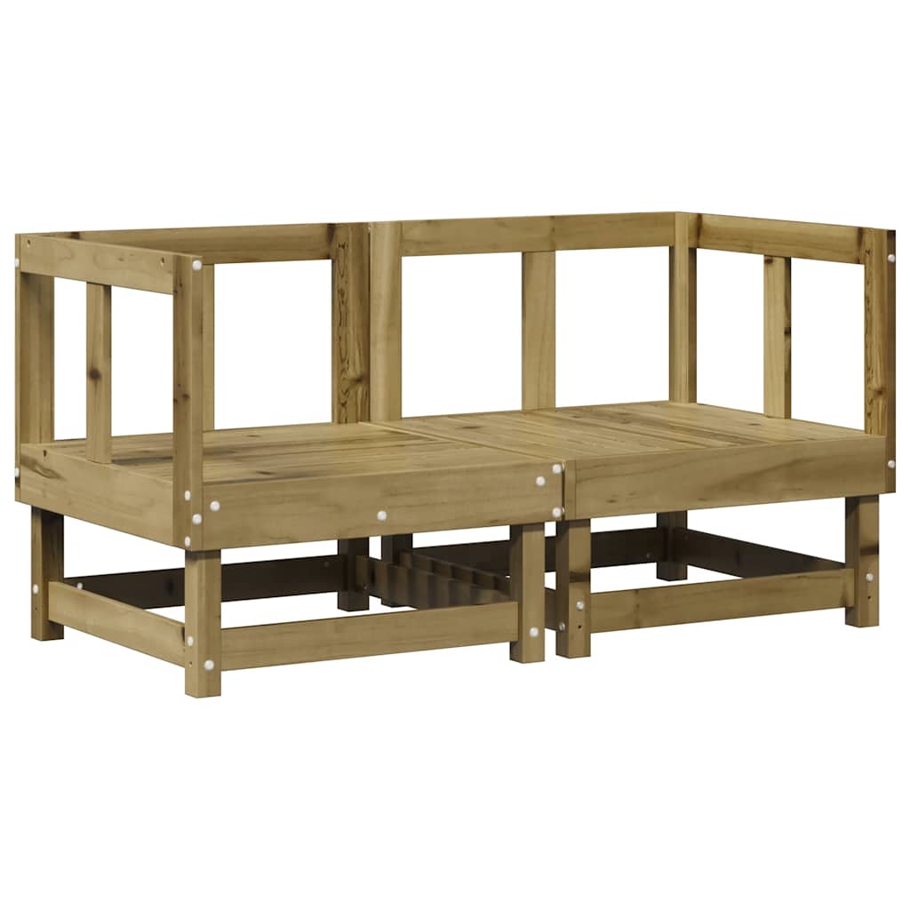 vidaXL Ecksofas mit Kissen 2 Stk. Kiefernholz Imprägniert