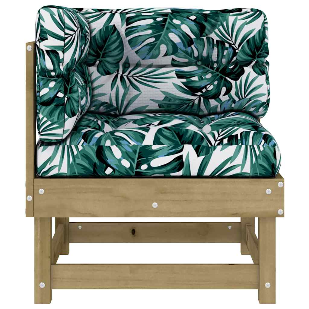 vidaXL Ecksofas mit Kissen 2 Stk. Kiefernholz Imprägniert
