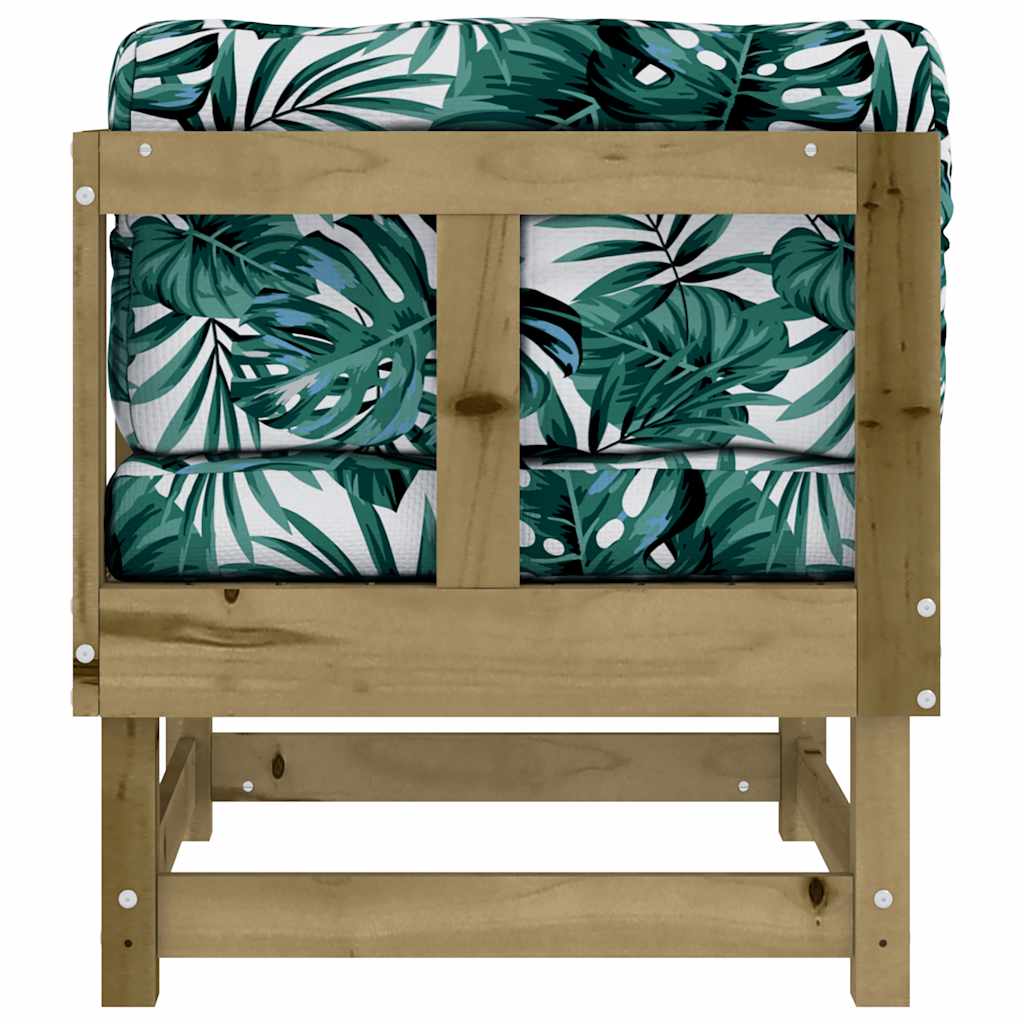 vidaXL Ecksofas mit Kissen 2 Stk. Kiefernholz Imprägniert