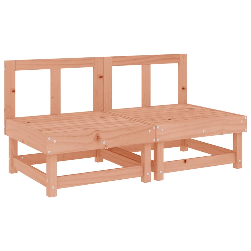 vidaXL Mittelsofas mit Kissen 2 Stk. Massivholz Douglasie