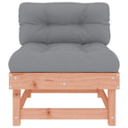 vidaXL Mittelsofas mit Kissen 2 Stk. Massivholz Douglasie
