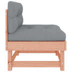vidaXL Mittelsofas mit Kissen 2 Stk. Massivholz Douglasie