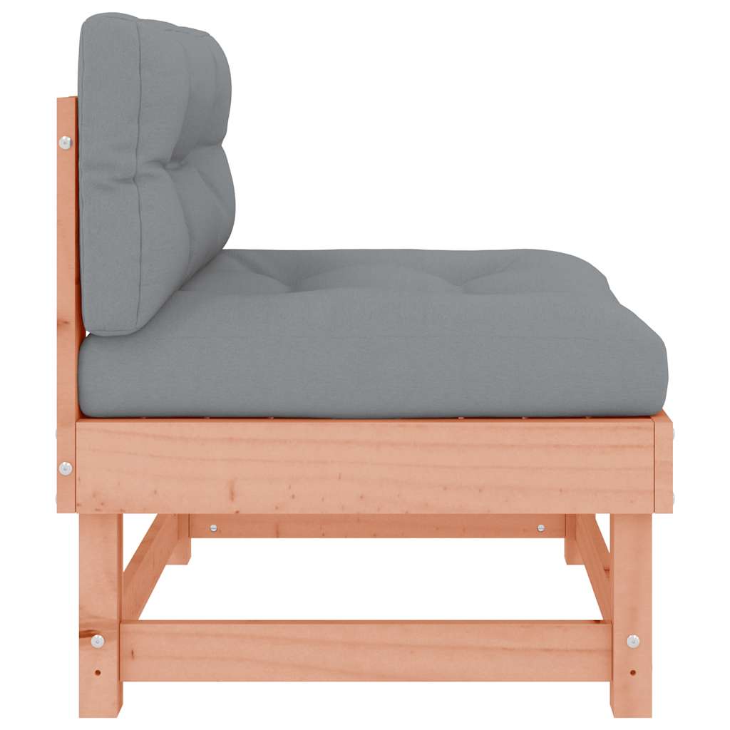 vidaXL Mittelsofas mit Kissen 2 Stk. Massivholz Douglasie