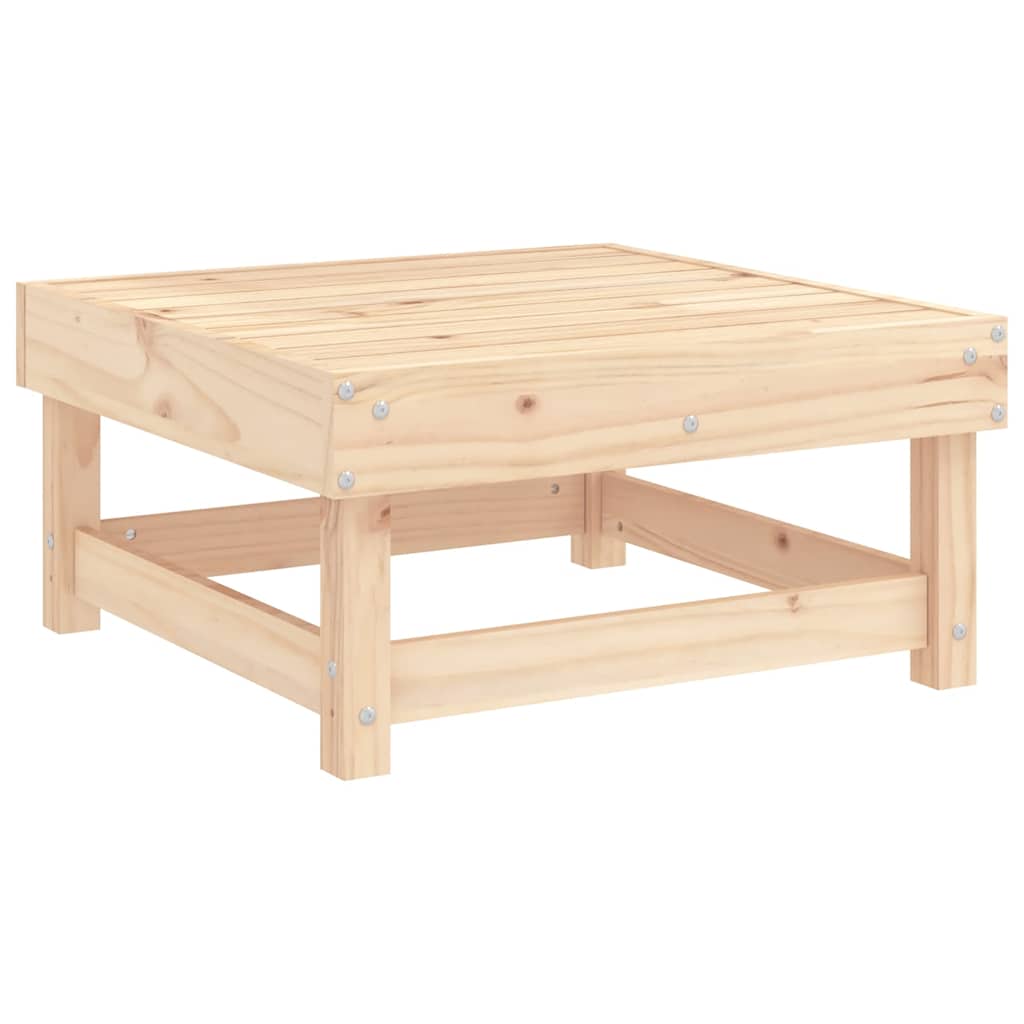 vidaXL Gartenhocker mit Kissen 2 Stk. Massivholz Kiefer