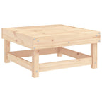 vidaXL Gartenhocker mit Kissen 2 Stk. Massivholz Kiefer