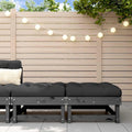 vidaXL Gartenhocker mit Kissen 2 Stk. Massivholz Kiefer