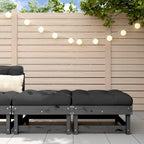 vidaXL Gartenhocker mit Kissen 2 Stk. Massivholz Kiefer