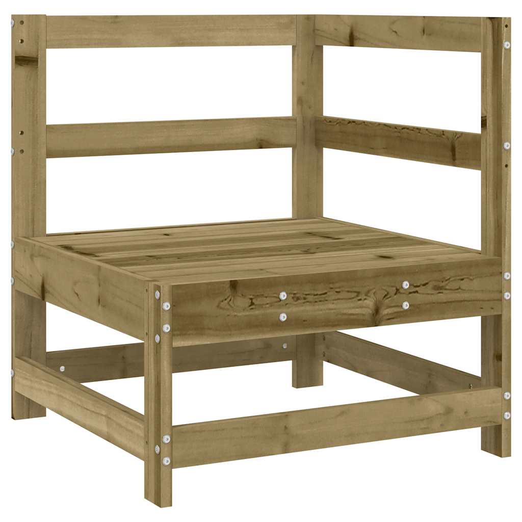 vidaXL Ecksofa mit Kissen Kiefernholz Imprägniert