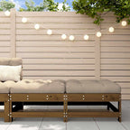 vidaXL Gartenhocker mit Kissen 2 Stk. Honigbraun Massivholz Kiefer