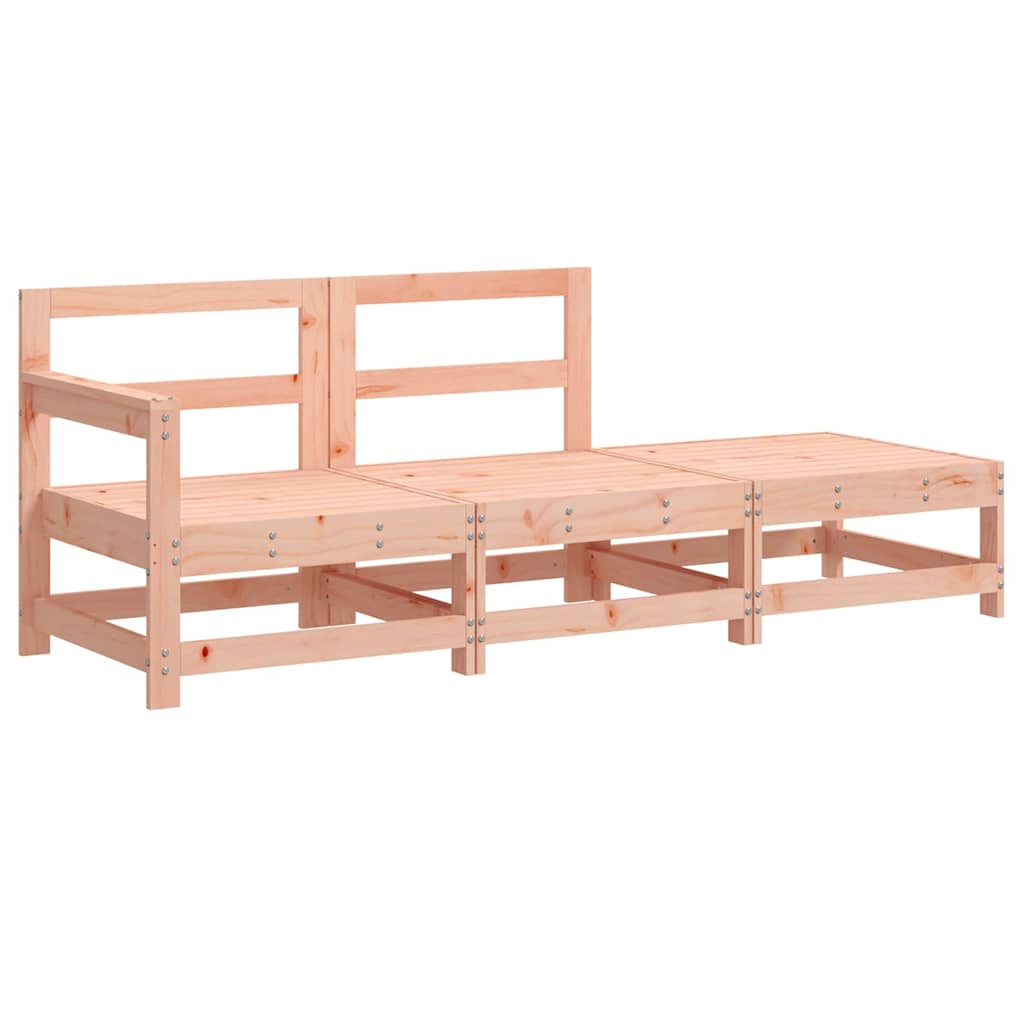 vidaXL 3-tlg. Garten-Lounge-Set mit Kissen Massivholz Douglasie