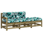 vidaXL 3-tlg. Garten-Lounge-Set mit Kissen Kiefernholz Imprägniert