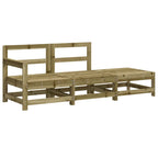 vidaXL 3-tlg. Garten-Lounge-Set mit Kissen Kiefernholz Imprägniert